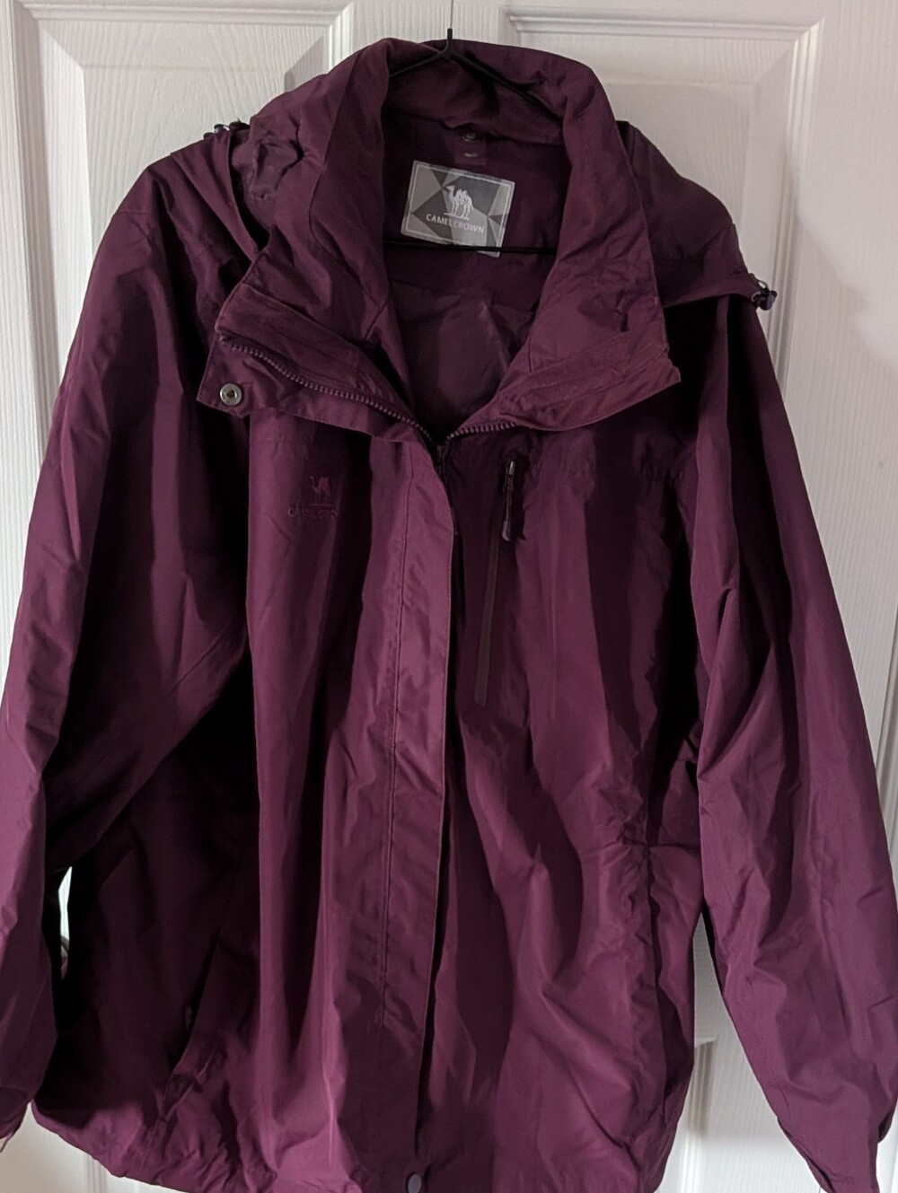 Women's Lightweight Hooded Jacket - Deep Plum